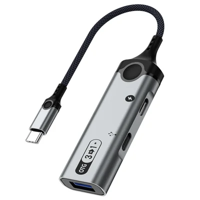 MH374 3-in-1-OTG-Adapter Type-C auf USB-Konverter für Android-Handys/Schnellladen/Kartenleser