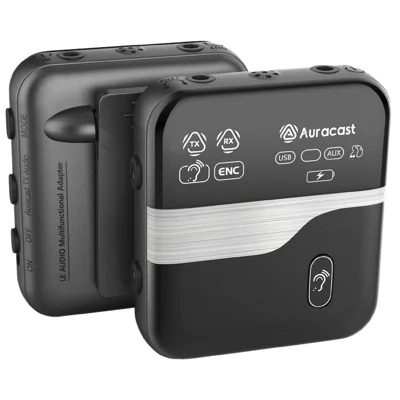 LE526 Bluetooth-kompatibel 6.0 ljudadapter 3-läges Auracast-sändare/mottagare med mikrofon