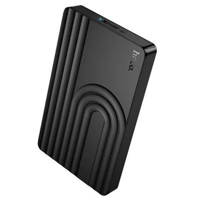 HOCO HB55 USB 3.0 2.5-Inch SATA Hard Drive Enclosure, Micro-B, 5Gbps, Supports 7-9.5mm HDD / SSD up to 6TB - Black