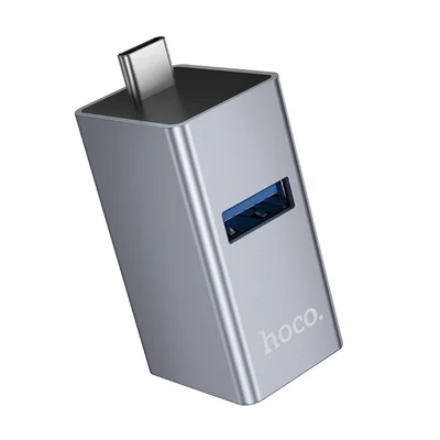 HOCO HB54A 3-in-1 Type-C to 2 USB 2.0 + 1 USB 3.0 Hub Aluminum Alloy Converter - Tarnish