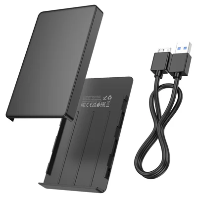HOCO HB46 USB 3.0 2.5-Inch SATA HDD  /  SSD Enclosure, 5Gbps Transfer Rate for 7-9.5mm Thick Drives up to 6TB - Black