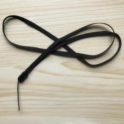 Bulk Purchasing Phone Strap Polyester Neck Lanyard Camera ID Card Badge Strap, Total Length: 38cm+6cm - Black