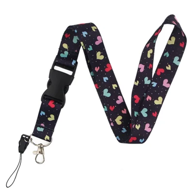 Universal Phone Lanyard Pattern Printing Neck Strap Keys ID Badge Card Holder Hanging Rope - AL3528