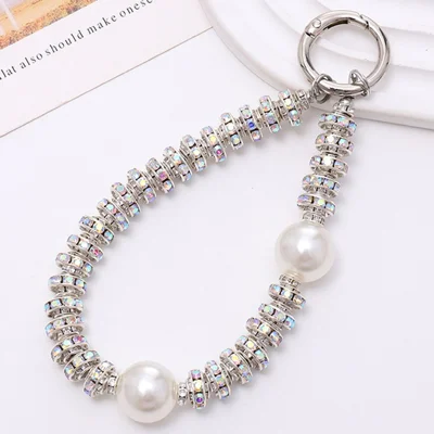 Rhinestone Decor Phone Charm Lanyard Stylish Anti-Lost Cell Phone Case Strap - K2114