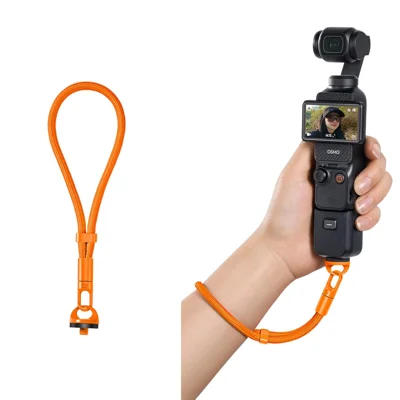 Wrist Strap for DJI Osmo Pocket 4 / Pocket 3 Self-locking Anti-loss Lanyard Swivel Hook Camera Accessories - Orange