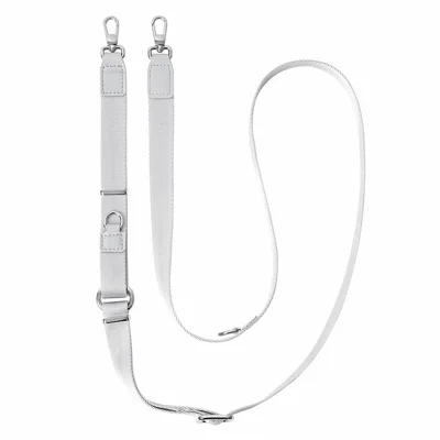 140cm Multifunctional Adjustable Phone Lanyard Strap Detachable Metal Buckle Crossbody Wrist Neck Strap for Mobile Phone - Silver Grey