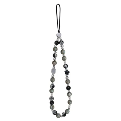 17cm Phone Chain Lanyard Retro Crystal Glass Beads Anti-Lost Phone Strap Wrist Lanyard for Phone Case