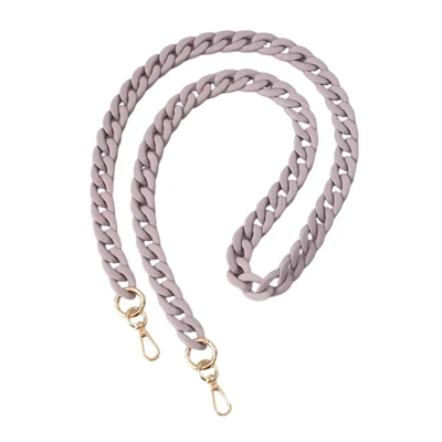 120cm Silicone Chain Phone Strap Curb Chain Long Crossbody Strap for Phone Cases and Small Bags - Light Purple