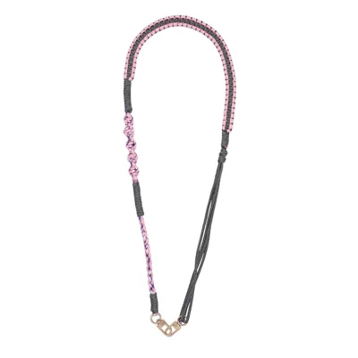 147 cm handgeflochtenes Lanyard, verstellbarer Umhänge-Handy-Schlaufe für Taschen, Kamera - Rosa