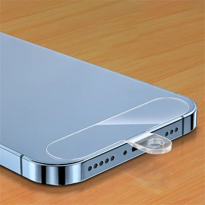 6 x 3,19 cm Handy-Anschlusslasche Universal TPU Handy-Schlüsselband Patch Ersatzteil für Handygurt - Rundes Loch / Transparent