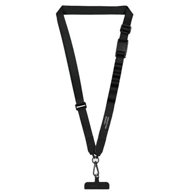 JTLEGEND VENTURE Handy-Schlüsselband mit magnetischem Verschluss, verstellbar, Umhängeband mit Patch - Schwarz