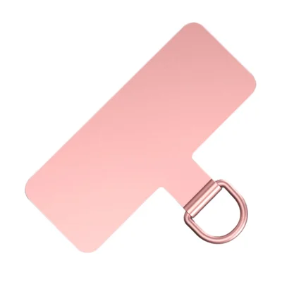 Cell Phone Lanyard Pad Safety Stainless Steel Phone Lanyard Patch - Rose Gold
