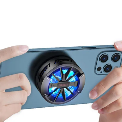 JS-40 Magnetische Telefoonradiatorventilator, Koeler voor Warmteafvoer bij Live Streamen en Gamen - Zwart