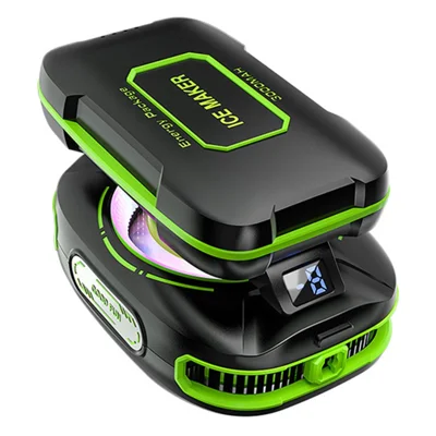 JS85 Clip On Semiconductor Phone Cooler with Digital Display 3 Speeds Silent Magnetic Cooling Fan