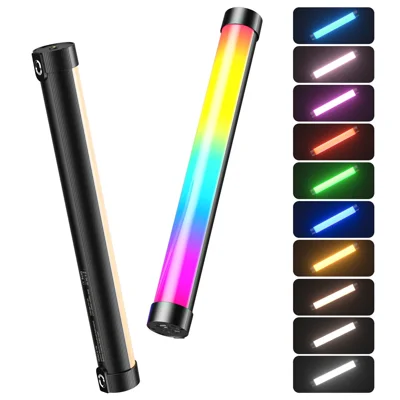 XJ-106 10W RGB Handheld Fill Light Wand 5000mAh Magnetic LED Light für Fotografie - Schwarz