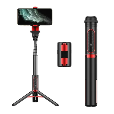 APEXEL APL-D8 Treppiede Stabilizzatore Monopiede Compatibile Bluetooth Multifunzionale per Selfie