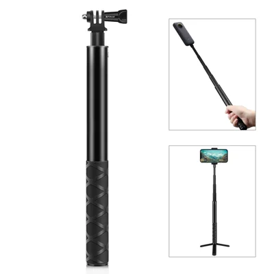PULUZ PU815 113.5cm Bullet Time Invisible Selfie Stick for Insta360 ONE RS / X3 / X2 Extension Rod