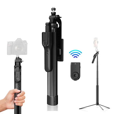 k31 Aluminum Alloy Selfie Stick Tripod Smartphone Remote Control Live Streaming Photography Stand