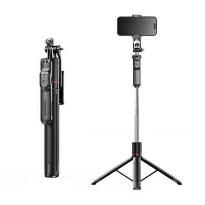 Trépied télescopique portable CYKE F16 avec télécommande Bluetooth pour diffusion en direct