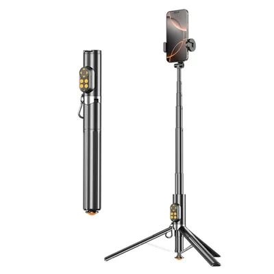 P29 Portable Selfie Stick Tripod Phone Holder with Remote Control Extendable Monopod for Live Streaming  /  Photography