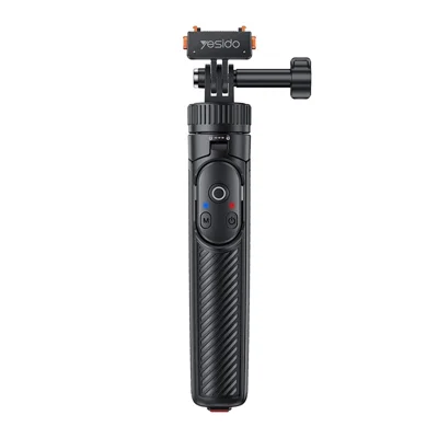 YESIDO SF38 Palo Selfie con Sistema de Soltado Rápido Magnético para Insta360 X5 / X4 / X3 / Ace Pro 2 / Ace Pro Control Remoto Trípode Extensible - Negro