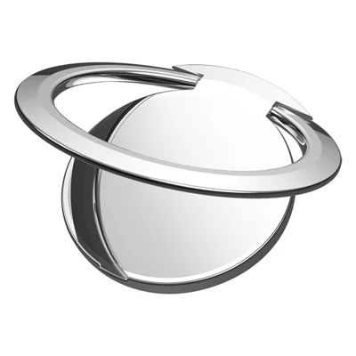 AL627720476473 Phone Back Ring Holder Ultra-Thin Car Mount Magnetic Phone Stand - Silver