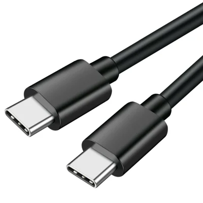 0.3m 60W 3A Fast Charging Wire 480Mbps USB 2.0 Type-C to Type-C Data Cable