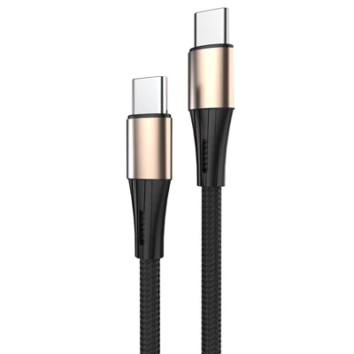 1.2m Braided USB-C to USB-C Cable 100W PD Fast Charging Phone Tablet Data Sync Cord