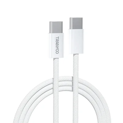 TRANYOO CC-15 1 m USB-C til USB-C parret kabel PD 60 W hurtigladekabel til telefon / tablet / bærbar computer
