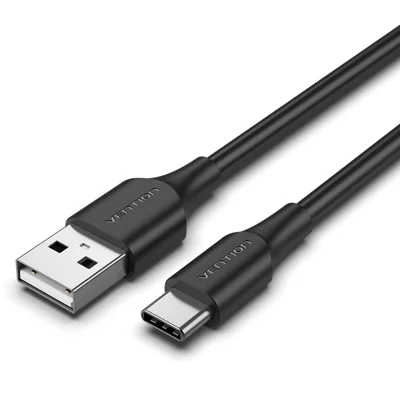 VENTION CTHBG CTH-serie 2 m 2.0 USB-A-hankontakt till USB-C-hankontakt 3 A datakabel, höghastighets 480 Mbps, 60 W laddningskabel