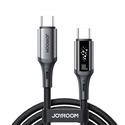 JOYROOM S-A60 1.2m Type-C to Type-C Cable 100W Fast Charging Data Sync Nylon Braided Cord