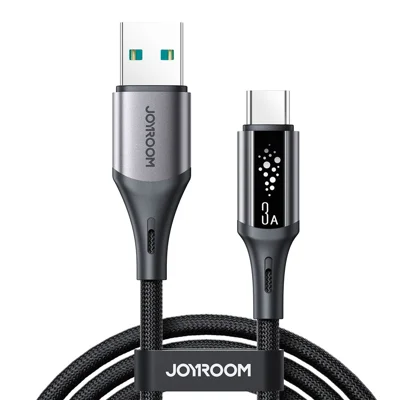 JOYROOM S-A60 1.2m 3A USB-A to Type-C Cable Fast Charging Data Sync Nylon Braided Cord