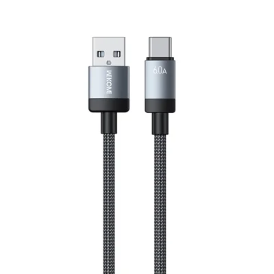 WEKOME WDC-123a Kinkong Raycor Series Braided Fast Charging Cable 6A USB to Type-C 480MB / S Data Transfer Cable