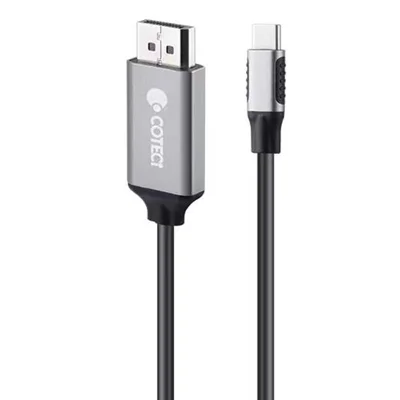 COTECI OF-014 1.8m Type-C to DisplayPort 4K / 60Hz Adapter Cable for Phone Laptop Monitor Projector - Grey