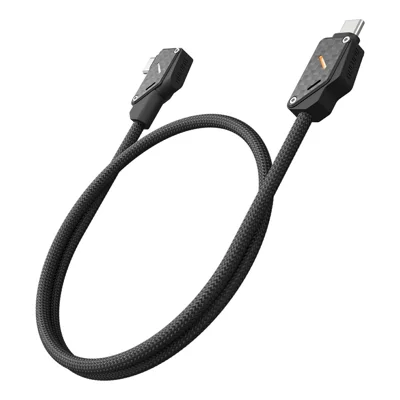 AULUMU M07 1,2 m 240 W câble USB-C vers USB-C 40 Gbit/s câble de données charge rapide renforcé fibre de carbone - Noir