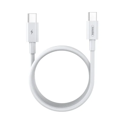 REMAX RC-183C 2 m USB-C naar USB-C kabel PD 100 W snel opladen gegevenskabel voor Huawei / Xiaomi / Samsung - Wit