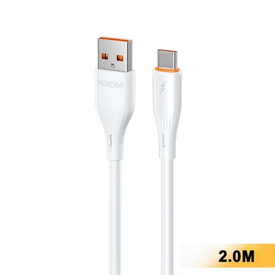 WEKOME WDC-C34a 2 m USB-A auf Type-C Kabel 66 W Schnellladekabel für Handy Tablet – Weiß