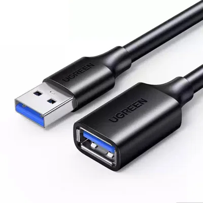 UGREEN US129 5m câble de prolongation USB-A 3.0 mâle vers femelle 5Gbps transfert haut débit - Noir