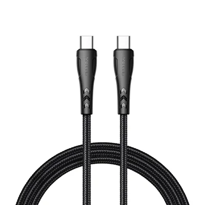 MCDODO for iPhone 15 Series Nylon Braided 0.2M USB-C to USB-C Fast Charging Cable for Samsung Huawei Xiaomi