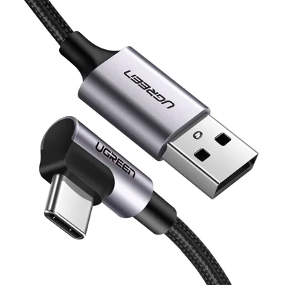 UGREEN 50942 2m USB 2.0 Para Tipo Cabelo de Cabo de Tipo Cabelo de Topo Celo de Celo de Celo de 18W Cabo Rápido
