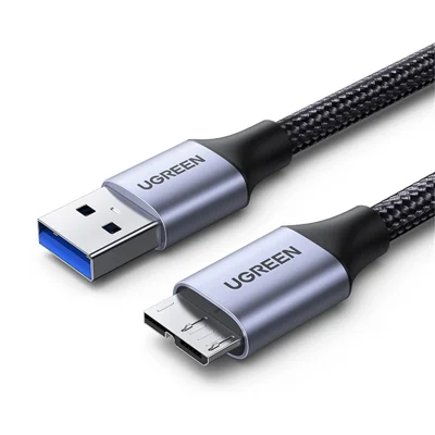Ugreen 80792 0,5 m USB 3.0 a Micro Cavo di Ricarica USB Nylon Intrecciato Cavo Dati Rigido Esterno