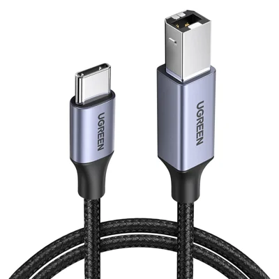 UGREEN Câble imprimante USB C vers USB B 2.0 de 3 m pour MacBook Pro, Epson, HP, Canon, Samsung