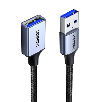 Ugreen 1m Tipo A Male A Feminino USB 3.0 Cabo de Extensão 5 Gbps Cabo de Transferência de Dados Para o Hub de Leitor de Cartões de Scanner de Impressora