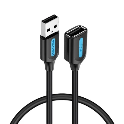 VENTION CBIBF CBI Series 1m USB 2.0 A Male to A Female PVC Extension Cable for USB Flash Drive, Laptop, Computer