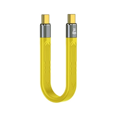 For iPhone 15 Series PD 100W Fast Charging 10Gbps Type-C to Type-C FPC Soft Data Cable, Cable Length: 13.8cm