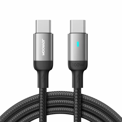 JOYROOM S-CC100A10 Серия Feifan для iPhone 16-15 Серии 1,2 м 100 Вт Кабель для быстрой зарядки USB-C - USB-C Оплетка 480 Мбит/с Кабель для передачи данных - Черный