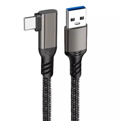 Für Oculus Quest 1 / 2 1m 3A USB3.2 Gen2 Schnelles Lade-Link-Kabel VR-Headset USB-A auf USB-C 10Gbps Datentransfer-Kord