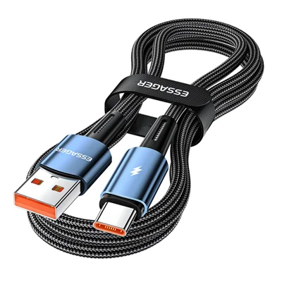 ESSAGER 1m USB-кабель для передачи данных и быстрой зарядки Type-C, 120 Вт - синий