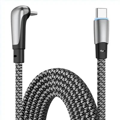 ENKAY 2m PD 65W Fast Charging Cable Angled Type-C zu Type-C Flaches Ladekabel