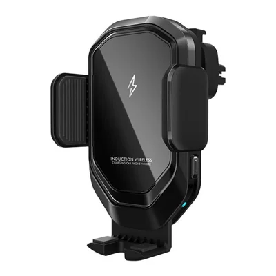 Mirror Surface Car Air Vent Clip Mobile Phone Holder 15W Fast Charging Wireless Charger